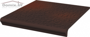 Клинкерная плитка Ceramika Paradyz Cloud Brown Duro (33x33) ступень угловая с капиносом